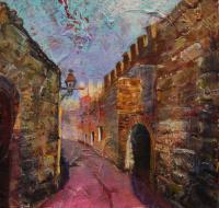 Castle - Acrylics And Mixed Media Paintings - By Geevee Meyer, Landscape Painting Artist