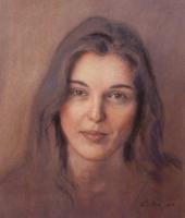 Simona - Pastel Paintings - By Antonino Ercolino, Realism Painting Artist