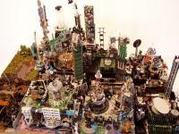 North Camino - Circuit Boards Transistors Cap Mixed Media - By Alan Lew, Surreal Mixed Media Artist