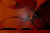 Dancer Orange 1 - Digital Mixed Media - By Don Vout, Abstract Impressionism Mixed Media Artist