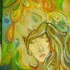 Lovers - Acrylics Paintings - By Margarita Halikia, None Painting Artist