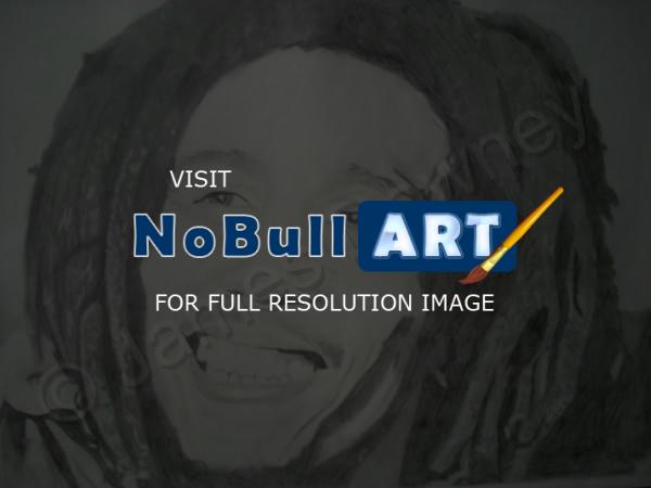 Portrait - Bob Marley - Graphite