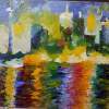 Seattle - Oil On Canvas Paintings - By Kelsey Mulhollem, Abstract Painting Artist