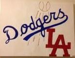 Dodgers - Acrylic On Canvas Paintings - By Kelsey Mulhollem, Bar-Style Painting Artist