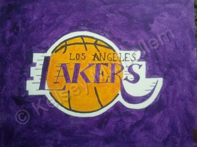 Sports - Lakers - Acrylic On Canvas