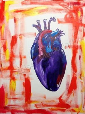 Abstract - Cold Heart - Acrylic On Canvas