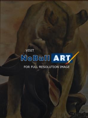 Animals - Il Sacrificio - Oil On Canvas 60 X 80 Cm
