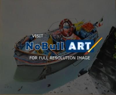 Landscape - Scende La Nebbia - Oil On Canvas - 70 X 50 Cm