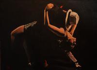 People - Tango - Oil On Canvas 80 X 60 Cm