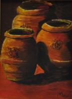 Still Life - Le Otri - Oil On Painting - 20 X 30 Cm