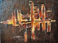 Abstract - Bagh - Ai - Mixed On Canvas - 70 X 90 Cm