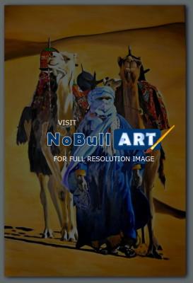 People - Sahara - Oil On Canvas 150 X 100 Cm