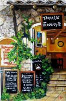 Cityscape - Baux De Provence - Oil On Canvas - 30 X 40 Cm