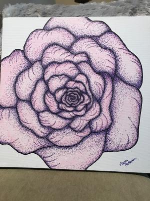 Flowers - Rose - Ink