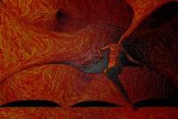 Dancer Orange 2 - Digital Digital - By Don Vout, Neo Abstract Expressionism Digital Artist