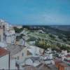 View From Pisticci - Acrylic Paintings - By Anne Parker, Self Taught Painting Artist
