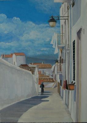 Pisticci - Street In Dirupo - Acrylic