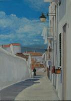 Pisticci - Street In Dirupo - Acrylic