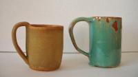 The Narrow Mug Set - Buff Stoneware Ceramics - By Grace Fairchild, Wheel Thrown Ceramic Artist