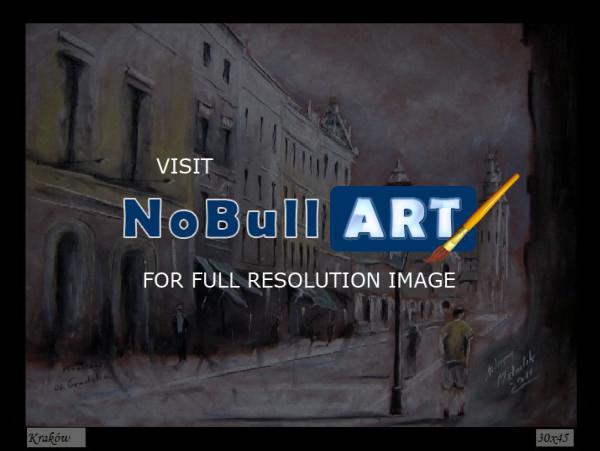 Pastel - Adam Michalik Krakow Street 2011 - Soft Pastel