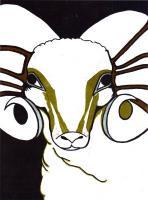 Aries The Ram - Bumping Heads - Pencil  Paper Drawings - By Nova B, Nova B Creation Drawing Artist