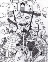 Kingdom Of Mayhem - Pencil  Paper Drawings - By Nova B, Nova B Creation Drawing Artist