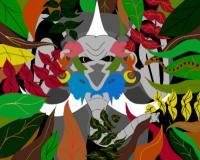 Damu Jungle - Pencil  Paper Digital - By Nova B, Nova B Creation Digital Artist