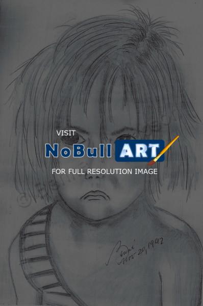 Children - Little Girl - Pencil  Paper