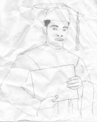 Drawings - Ancient Graduation - Pencil  Paper