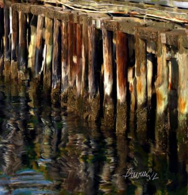 Seascapes_Marine - Wharf Reflections - Camera_Computer