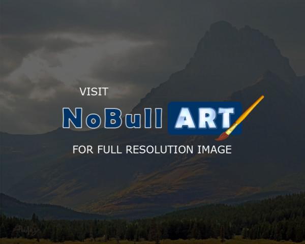 Glacier National Park - Mt Grinnell Glacier National Park - 20 X 16-Inch Canvas Gi - Camera_Computer