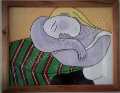 Forms Of Expression - Sleeping Woman - Acrylic On Heavy Paper