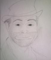 Forms Of Expression - Red Skelton As The Hobo - Pencil On Heavy Cold Press Pap