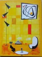 Untitled - Acrylic On Canvas Paintings - By Michael Piscatelli, Abstract Painting Artist