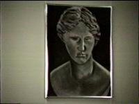 Charcoal Drawings - Bust Drawing - Charcoal On Paper