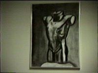 Charcoal Drawings - Male Torso - Charcoal On Paper