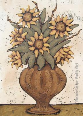 Original Paintings - Sunflowers - Custom Paints On Wood