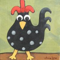 Original Paintings - Senor Chicken - Custom Paints On Wood