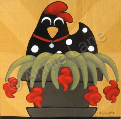 Original Paintings - Pollo Especial - Custom Paints On Wood