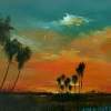 Everglades Dawn - Acrylic Paintings - By Lee Davis, Impressionistic Painting Artist