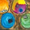 Smoke Bombs - Watercolor Paintings - By Joe Dimino, Abstract Painting Artist