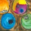 Smoke Bombs - Watercolor Paintings - By Joe Dimino, Abstract Painting Artist