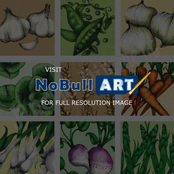 Illustration - Vegetable Medley - Photoshop