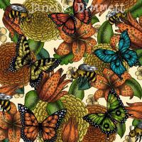 Flowers And Butterflies - Photoshop Digital - By Janelle Dimmett, Illustration Digital Artist