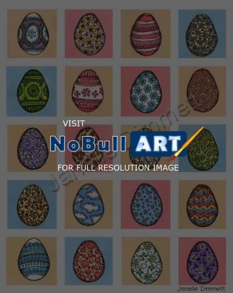 Illustration - Easter Egg Collection - Marker