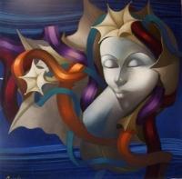 Beaute - Dreaming Lady - Canvas Giclee