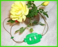 Green Freshness - Abstract Jewelry - By Natalia Levis-Fox, Polymer Clay Jewelry Artist