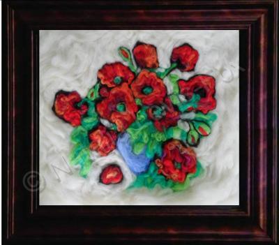 Divine Love - Poppies - Woolen Art