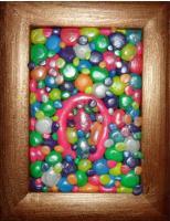 Sexy Skittles Dreams - Polymer Clay Mixed Media - By Natalia Levis-Fox, Abstract Mixed Media Artist