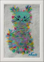 Love-Stories-Teller-Cat - Woolen Art Other - By Natalia Levis-Fox, Felting Other Artist
